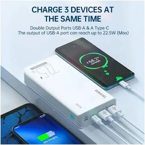 Повербанк Romoss Power Bank 30000mAh Sense8F (PHP30-711-1133H) - фото 3