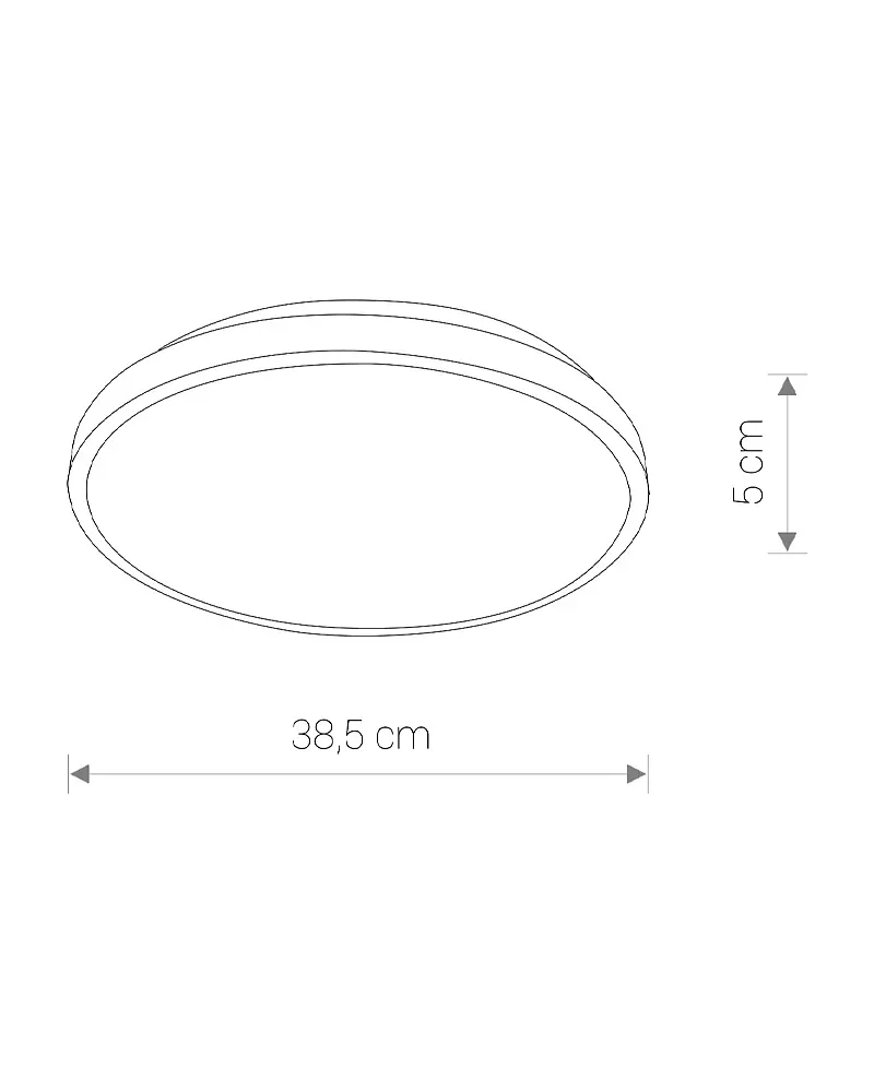 Світильник стельовий Nowodvorski 10972 Agnes Round LED Pro 1x22W 4000K 1800Lm IP44 чорний - фото 6