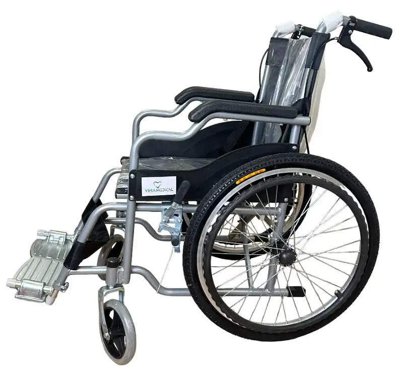 Инвалидная коляска с ручными тормозами Vera Medical для людей с ограниченными возможностями весом до 110 кг (VRM-040) - фото 7