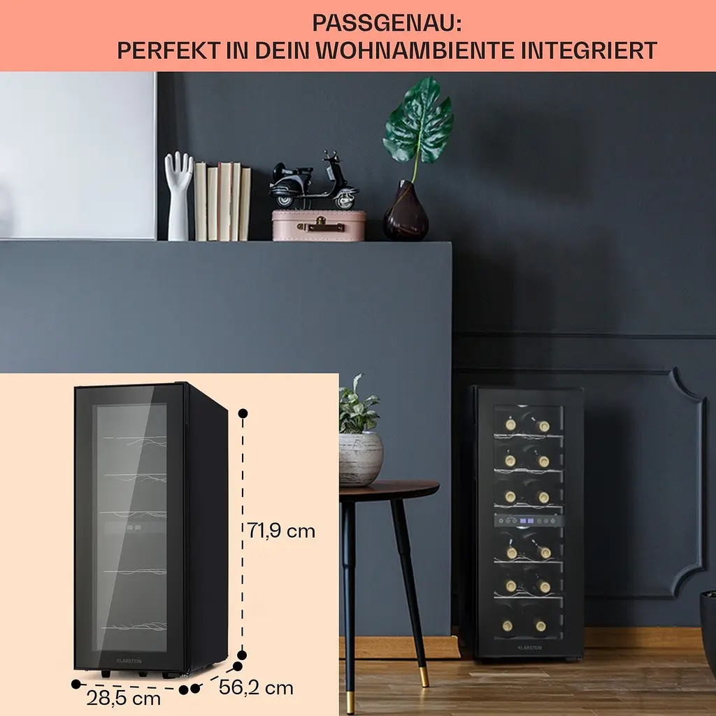 Винный холодильник Klarstein Shiraz 12 Duo (10041361) - фото 2
