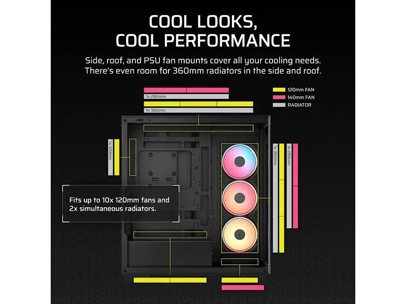 Корпус Corsair 3500X LX-R RGB Black (CC-9011324-WW) - фото 4