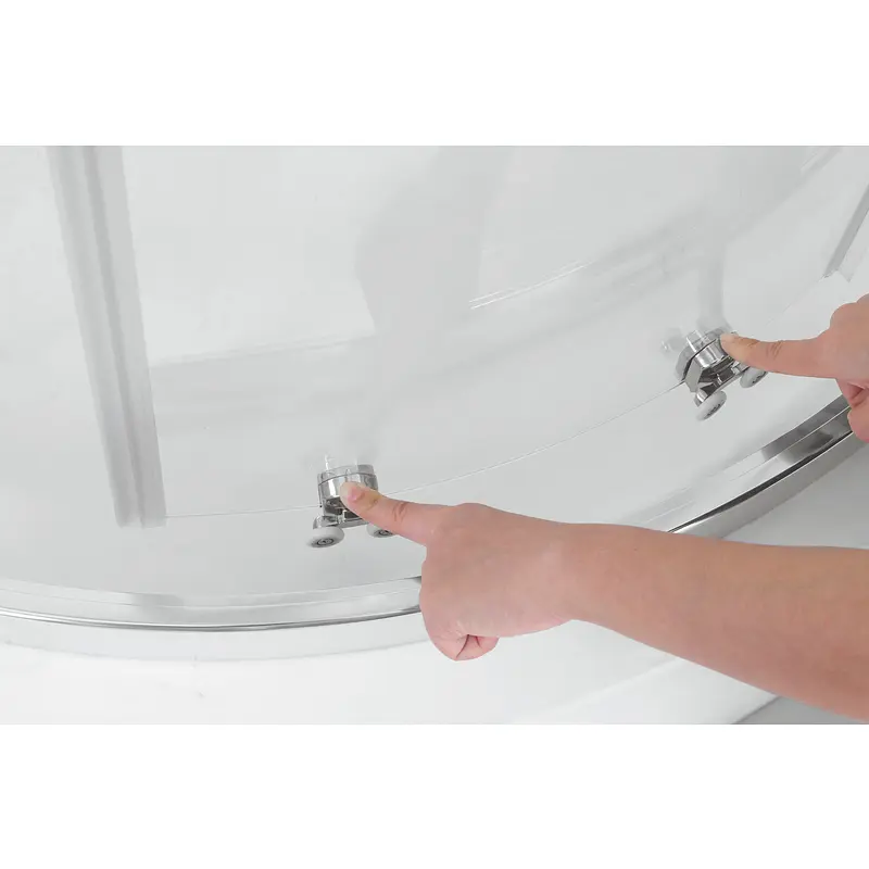 Душова кабіна без піддону Koer Sr SC04-90x90x195-TR-02 прозоре скло Easy Clean 5мм Ss Color KR5682, Нержавіюча сталь, прозорий, Нержавеющая сталь - фото 11