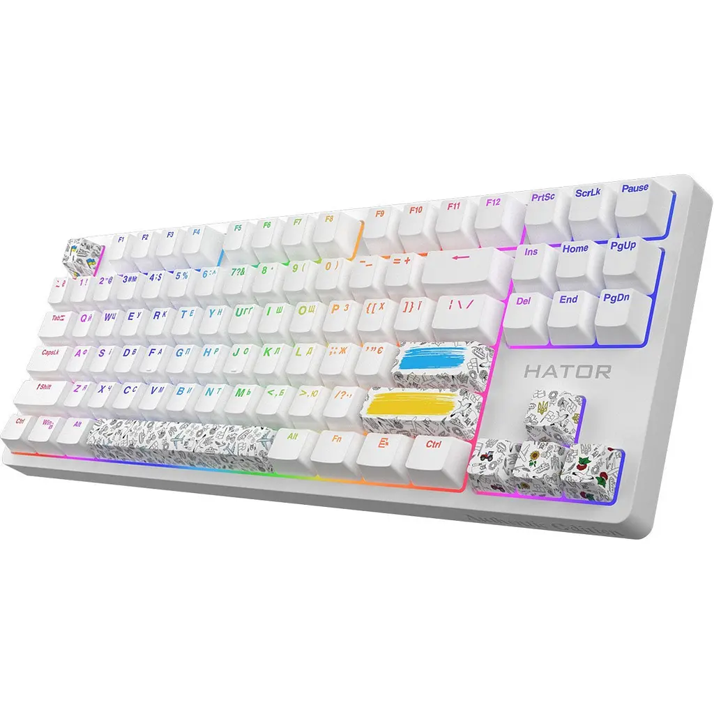 Клавиатура Hator Rockfall 2 Mecha TKL Authentic Edition White [HTK-531] [104831] - фото 2