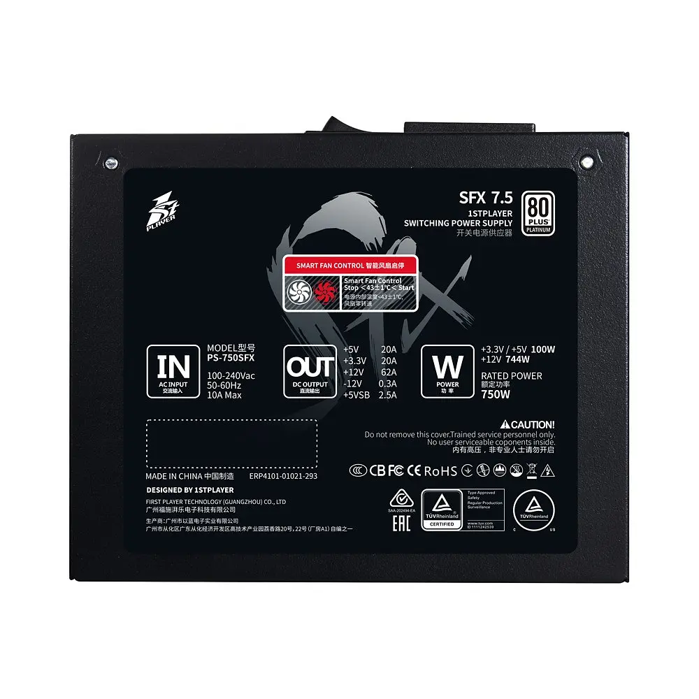 Блок живлення 1stPlayer PS-750SFX 750W (SFX-PLT-750-BK-EU) - фото 4