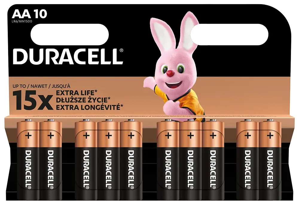 Лужні батарейки Duracell LR06 MN1500 уп. 1x10 шт. (6425676) - фото 2