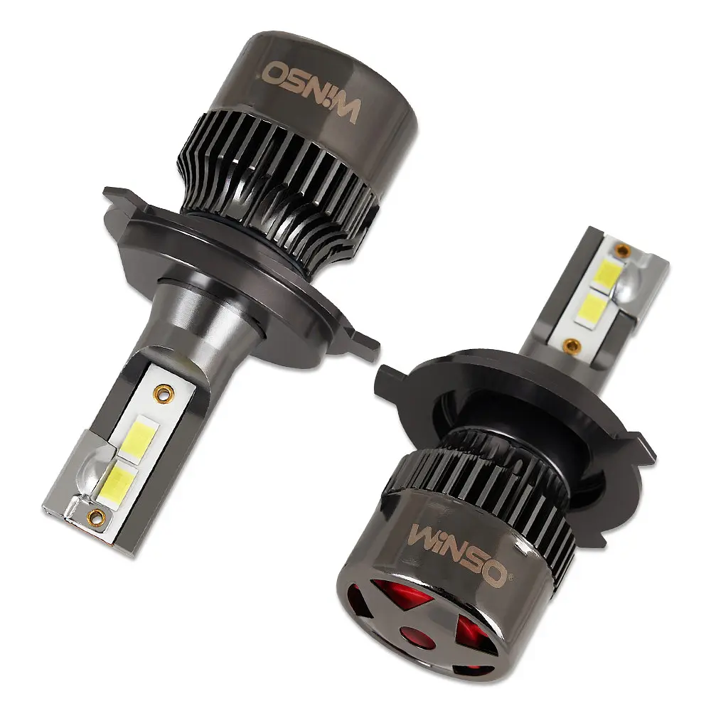 Автолампа Winso LED H4 12/24V 50Вт 5000Лм 6500K CSP3570 2 шт. (794400) - фото 2