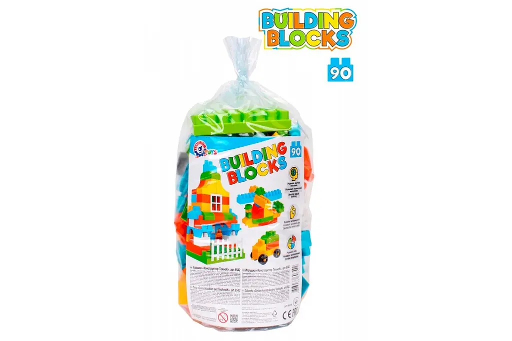 Конструктор Building Blocks 90 елементів 6542 Технок (4823037606542)