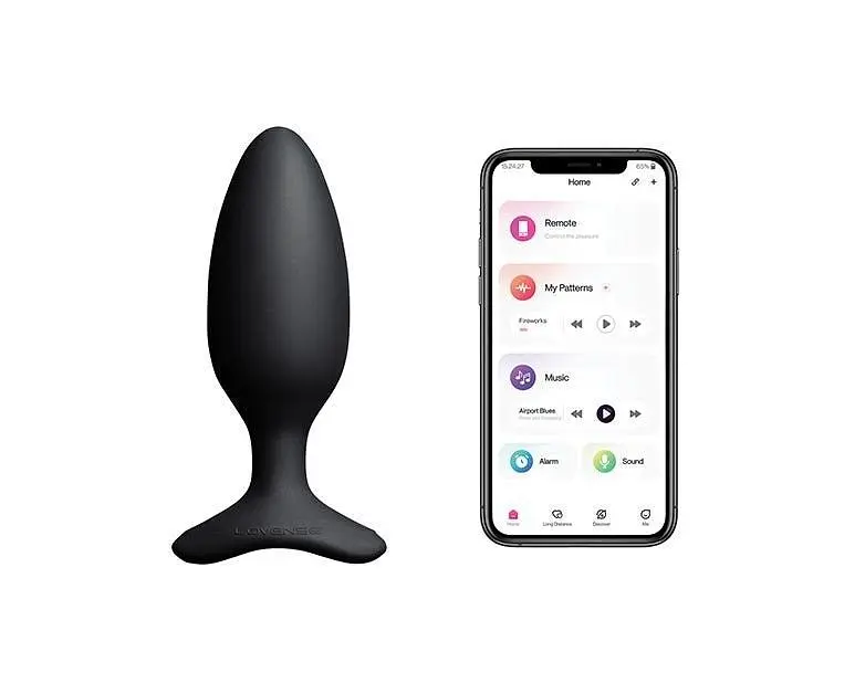 Анальна смарт-вібропробка Lovense Hush 2, розмір M, 13.5х4.4 см
