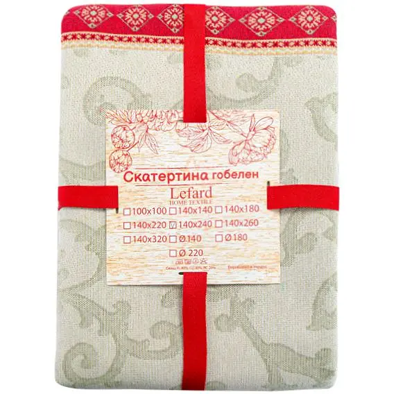 Скатертина Lefard Home Textile Loop гобеленова 140х140 см (732-230) - фото 5