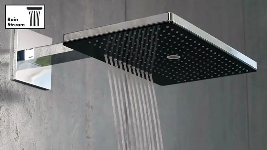 Верхній душ Hansgrohe Rainmaker Select 466х300 3jet хром/білий з кронштейном до стіни 24007400, Хром - фото 2