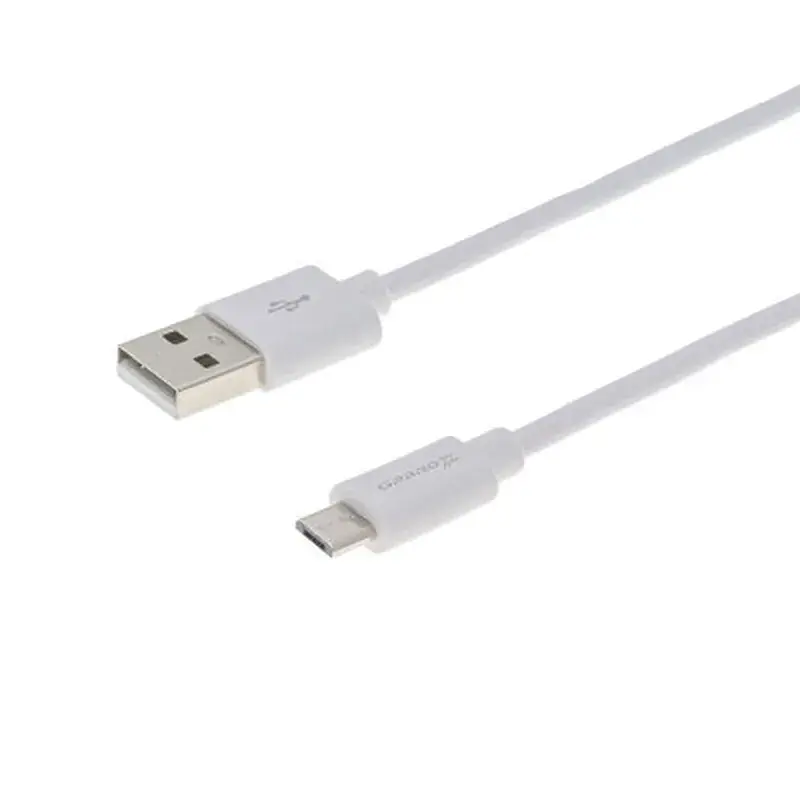 Дата кабель USB 2.0 AM to Micro 5P 2.5m white Grand-X (PM025W) - фото 2