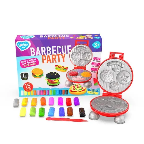 Набір для креативної творчості з тістом "Barbecue Party" TM Lovin 41194, 15 кольорів - фото 2