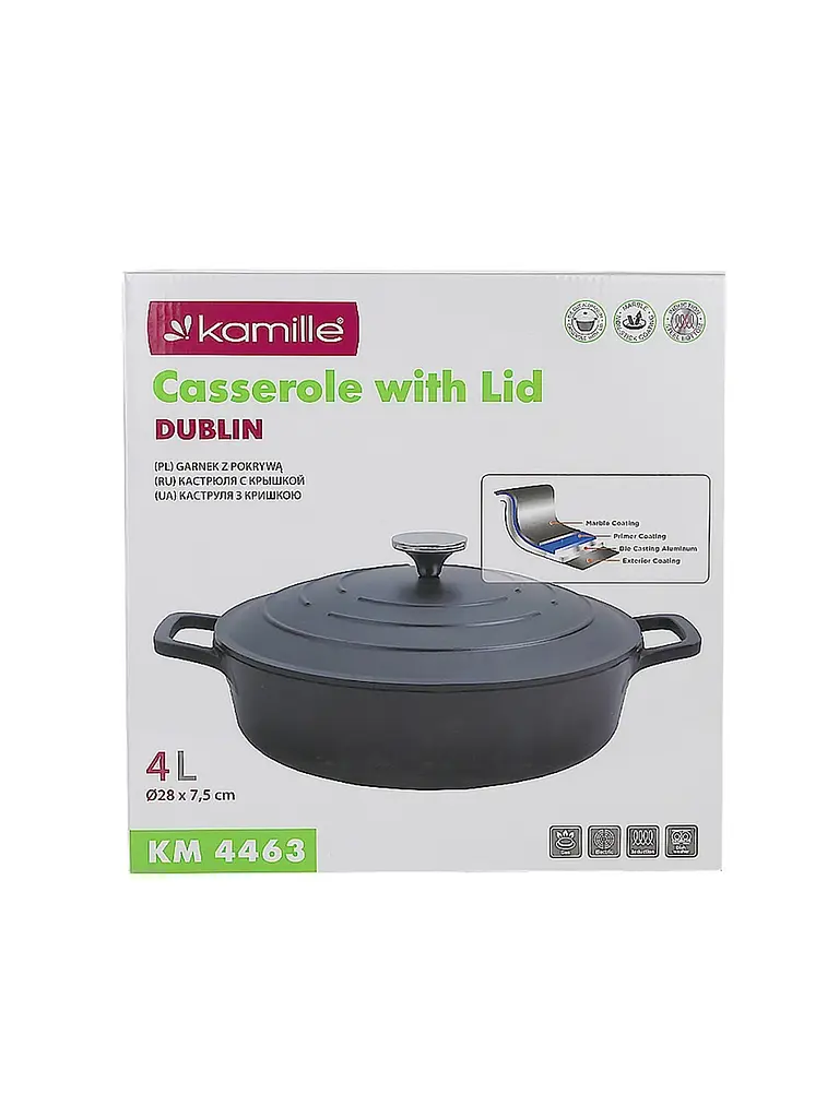 Каструля Kamille KM-4463 4,0 л - фото 10