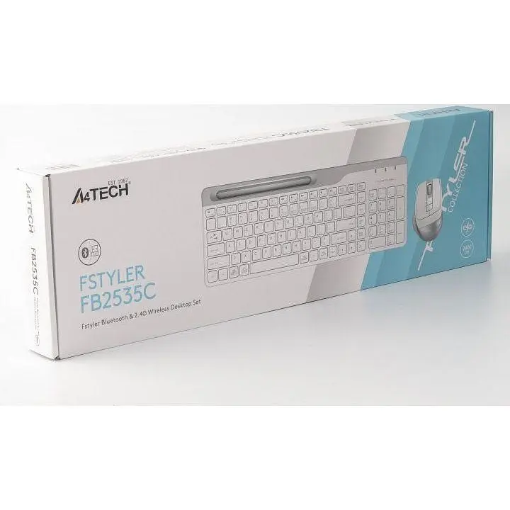 Комплект A4Tech FB2535C USB Icy White - фото 5