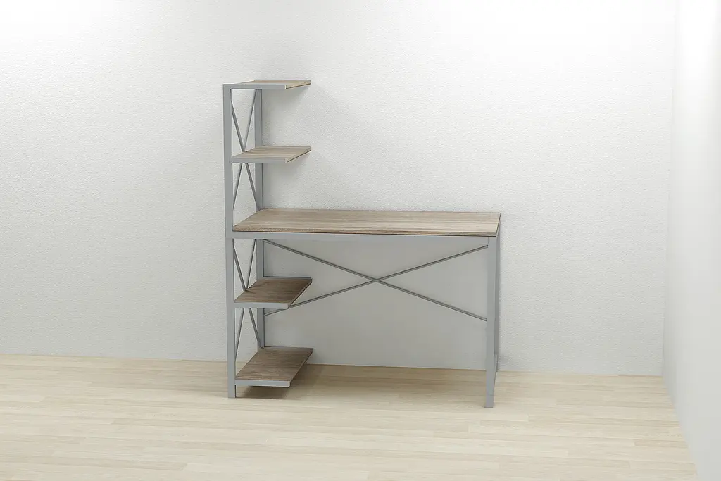 Компьютерный стол Ferrum-decor Джек 75x120x60 Серый ДСП Сонома Трюфель (FRD-104397) - фото 2