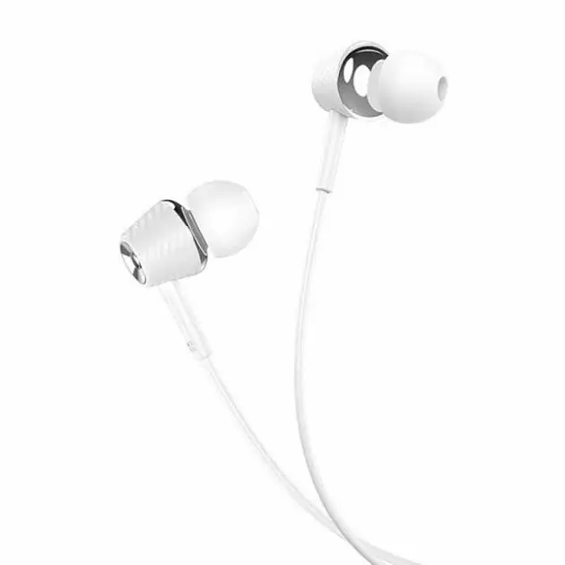 Навушники Hoco M70, вакуумні, 3.5mm, 1.2m, білі - фото 3