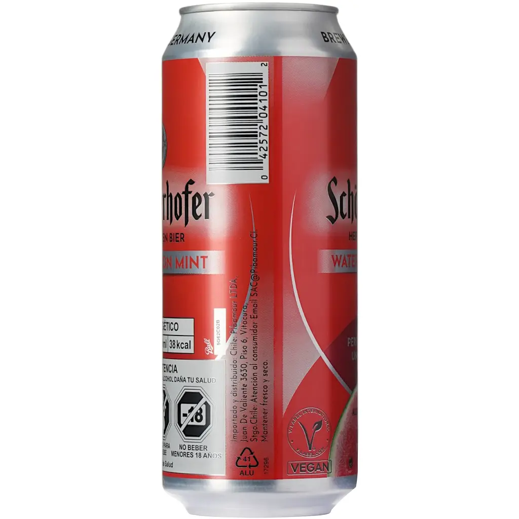 Суміш пива із соком Schofferhofer Watermelon Mint Hefeweizen світле нефільтроване 2.5 % 0.5 л - фото 2