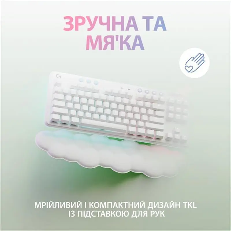 Клавіатура бездротова Logitech G715 Linear White (920-010692) - фото 7