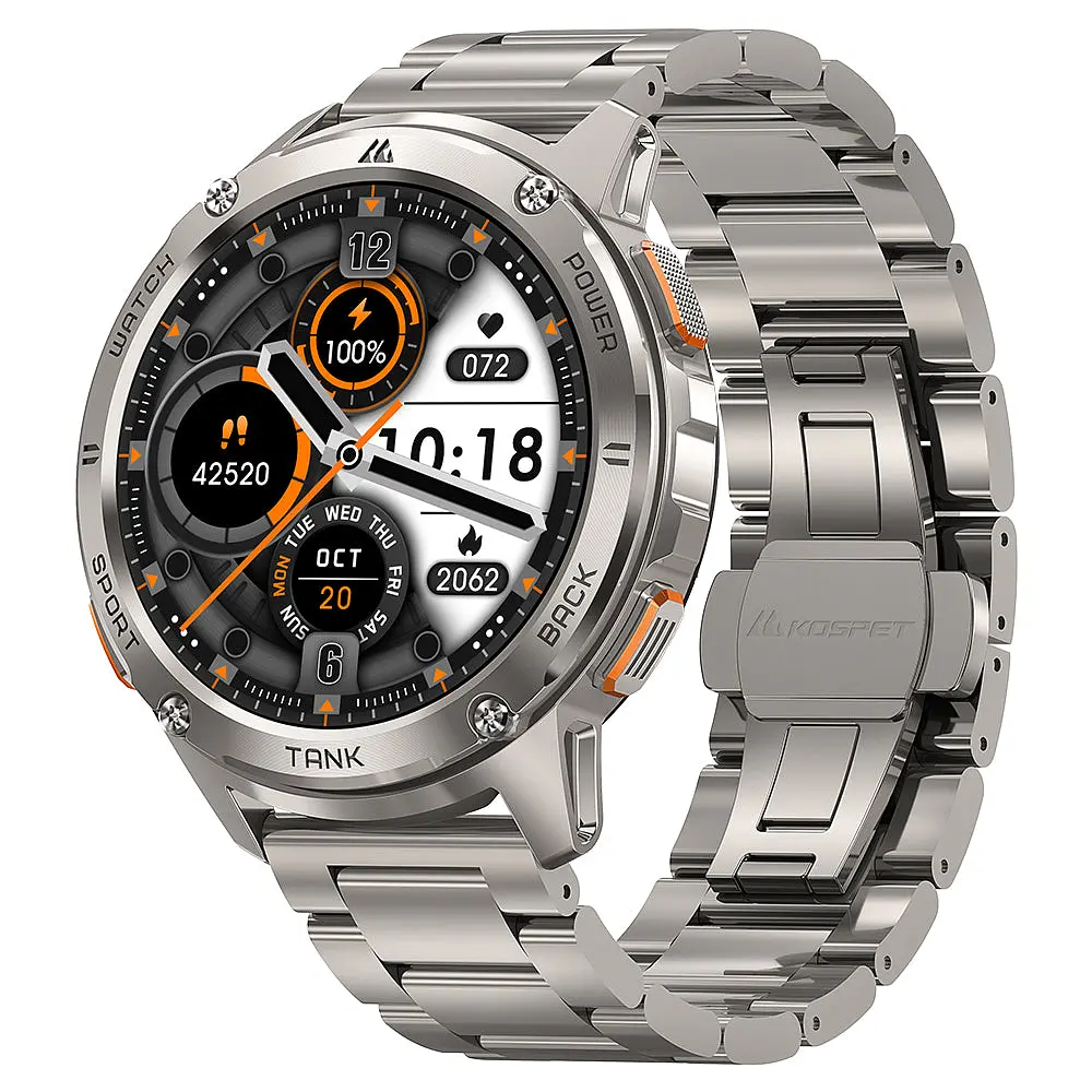 Смарт-годинник Kospet Tank T3 Special Edition Original тактичний silver (16989) - фото 2