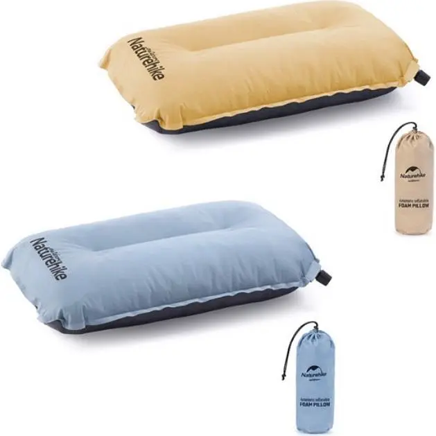 Подушка самонадувна Naturehike Sponge automatic NH17A001-L жовта - фото 3