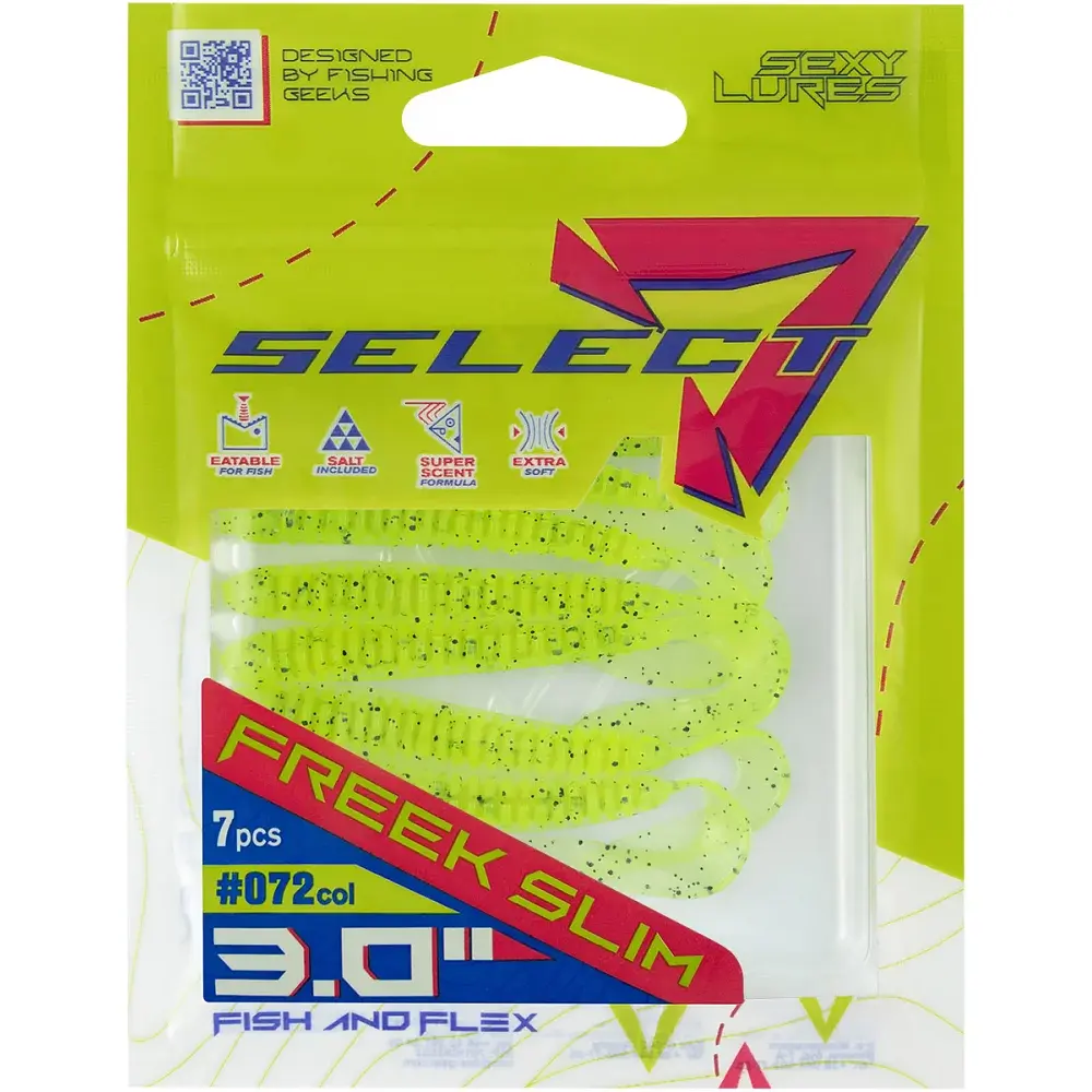 Силікон Select Freek Slim 3" 072 FE (7 шт/уп) - фото 2