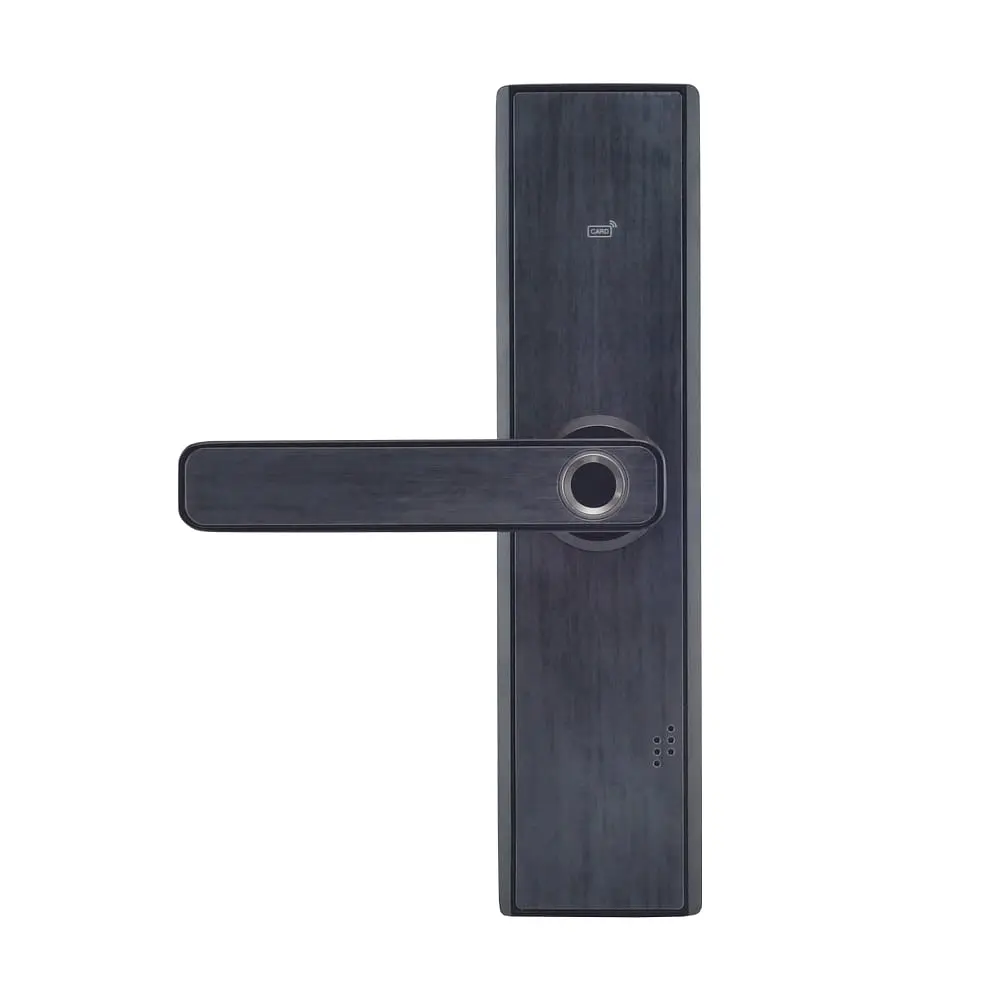 Замок біометричний автономний Trinix TRL-5108BTF Black Left з Bluetooth, зчитувачем відбитків пальців і карт Mifare (65-00028) - фото 7