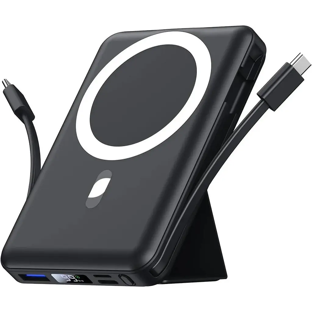 Магнітний зовнішній акумулятор Azmuth для Magsafe Battery Pack ємністю 10000 мАгод, 22.5 Вт PD, швидка зарядка з кабелем USB-C