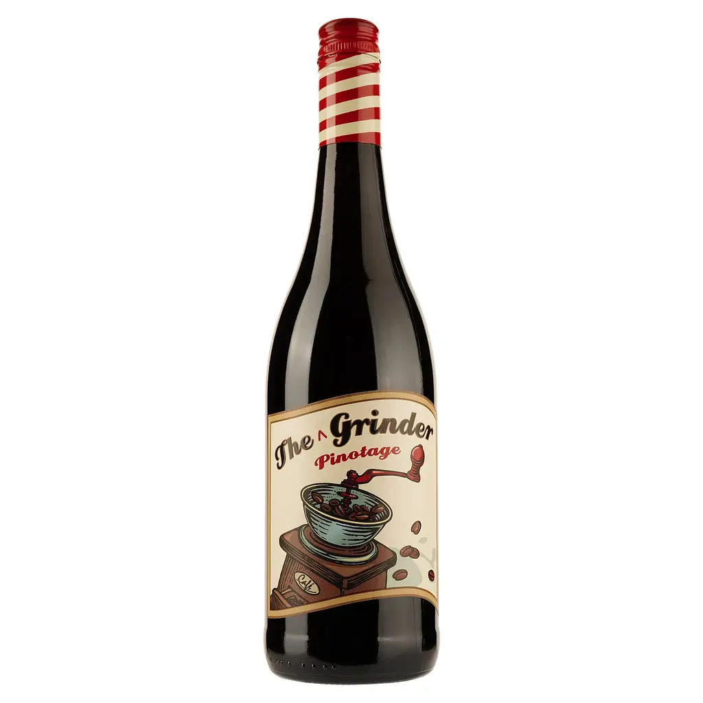 Вино The Grinder Pinotage, красное, сухое, 14%, 0,75 л (29834) - фото 1