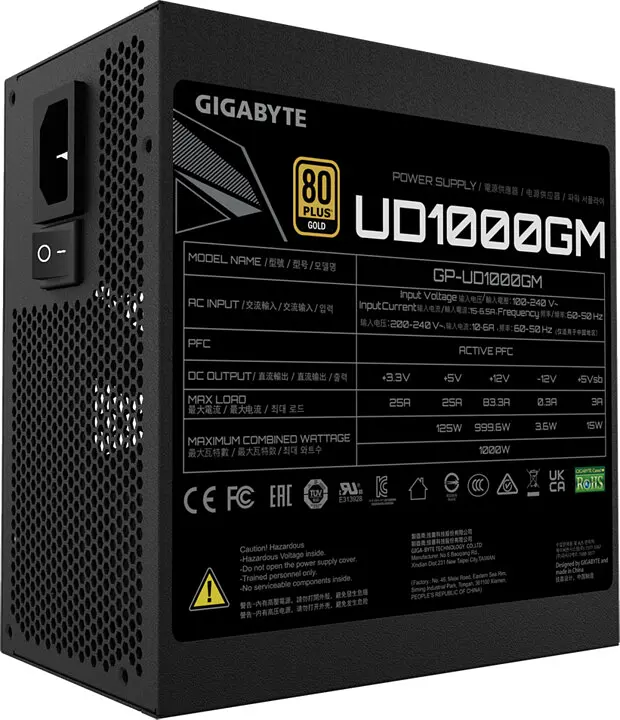 Блок питания Gigabyte UD1000GM (GP-UD1000GM) - фото 4