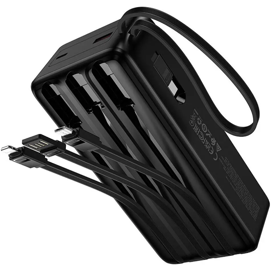 Зовнішній акумулятор Hoco J156B Founder 30000mAh 22.5W Black [156053] - фото 6