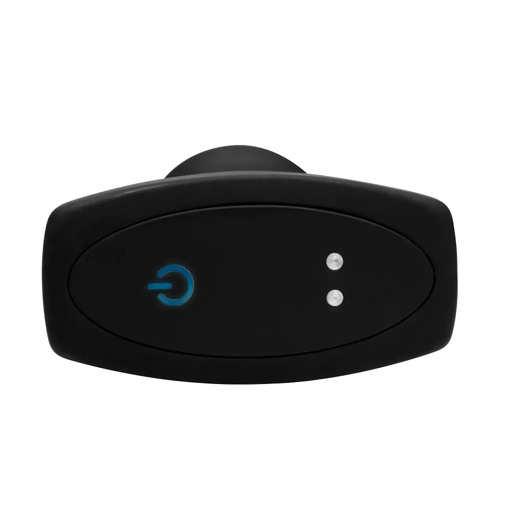 Анальна пробка з вібрацією Xr Brands Rimmers Slim R Smooth Rimming Plug With Remote, 14 см, чорний - фото 7