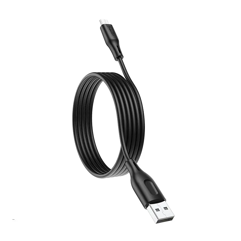 Кабель Avantis AC-87m Silicone USB – Micro- чорний - фото 4