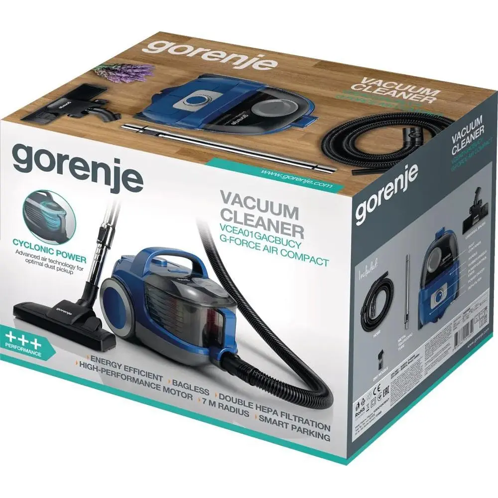 Пилосос безмішковий Gorenje VCEA01GACBUCY - фото 5