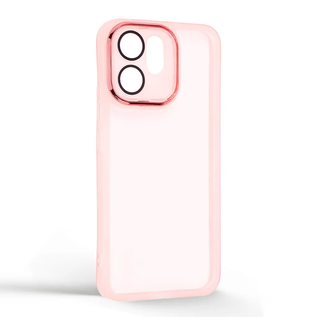 Защитный чехол для OPPO Reno14 F 5G/Reno14 FS 5G, Shade, розовый, TPU+PC, матовый, защита всего корпуса, панель-накладка, противоударный, с большими бортами, амортизирует удары при падениях, ArmorStandart (ARM87429) - фото 2