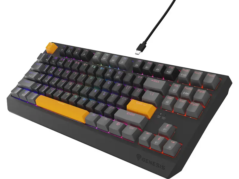 Клавіатура Genesis Thor 230 TKL Anchor Gray Positive RGB Outemu Red (NKG-2081) - фото 2