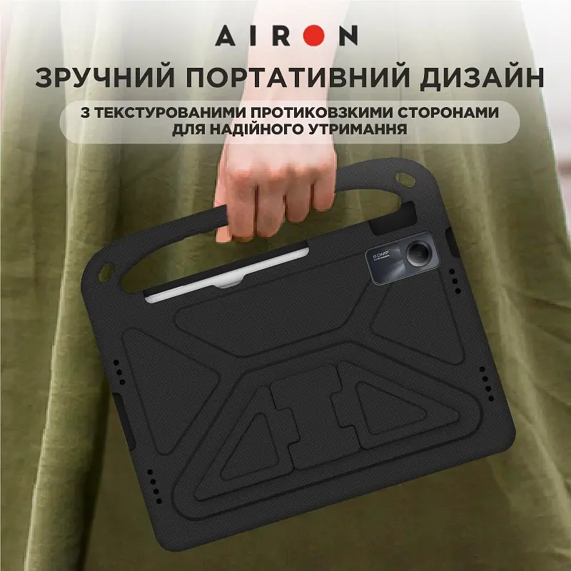 Защитный EVA чехол AIRON Premium для Xiaomi Redmi Pad SE 11" 2023 черный - фото 5