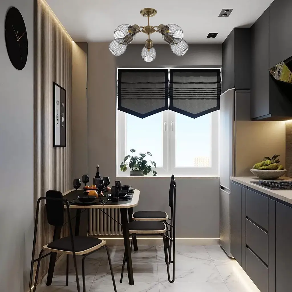 Люстра потолочная Brille в зал E27 60W AB (BL-974C/5) - фото 8