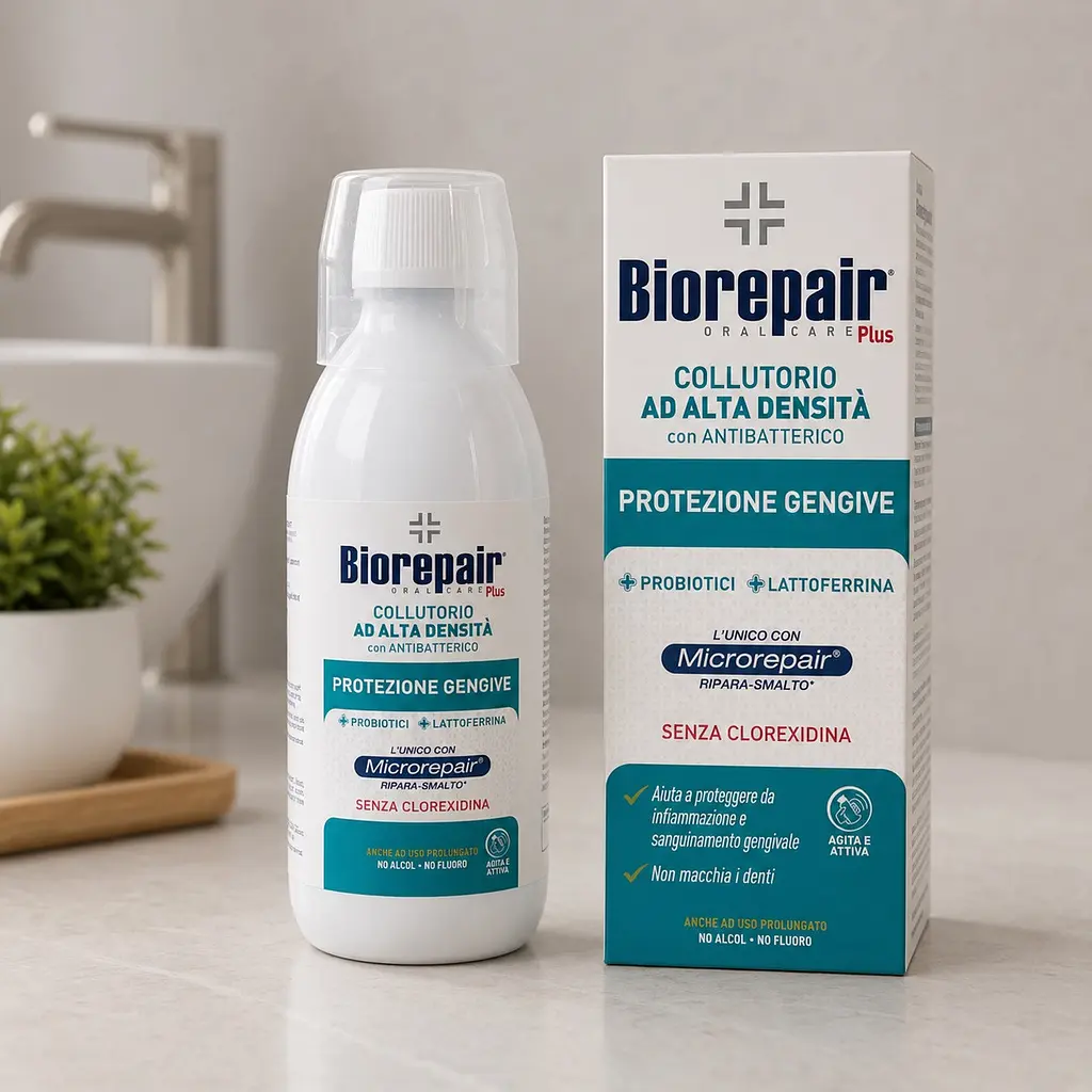 Ополіскувач для ротової порожнини Biorepair Plus Інтенсивне лікування ясен з пребіотиками 250 мл