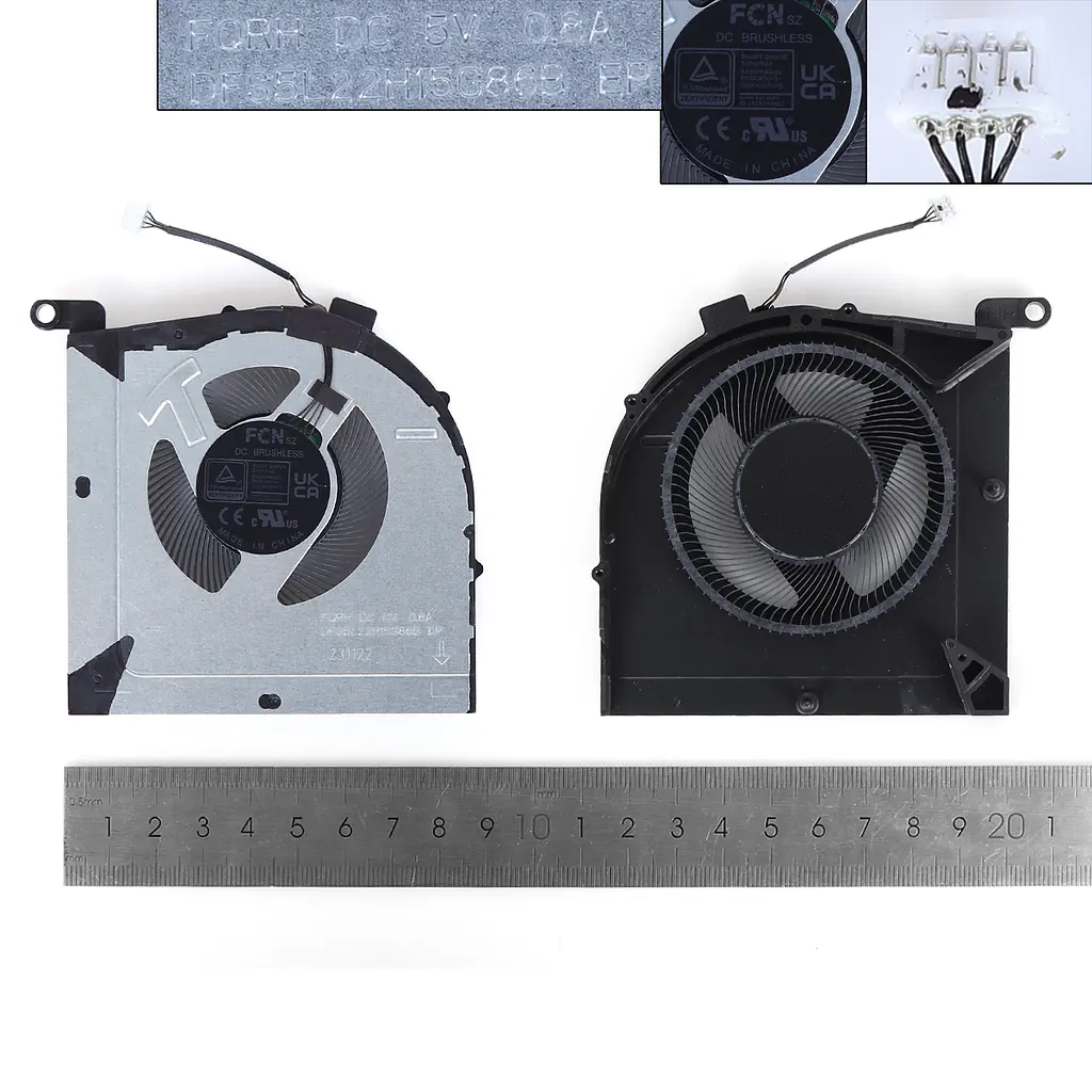 Вентилятор кулер для Lenovo LOQ 15IRH8 16IRH8 Type 82XV 82XW, (5V CPU fan, FQRH DFS5L22H15G86B) - фото 3