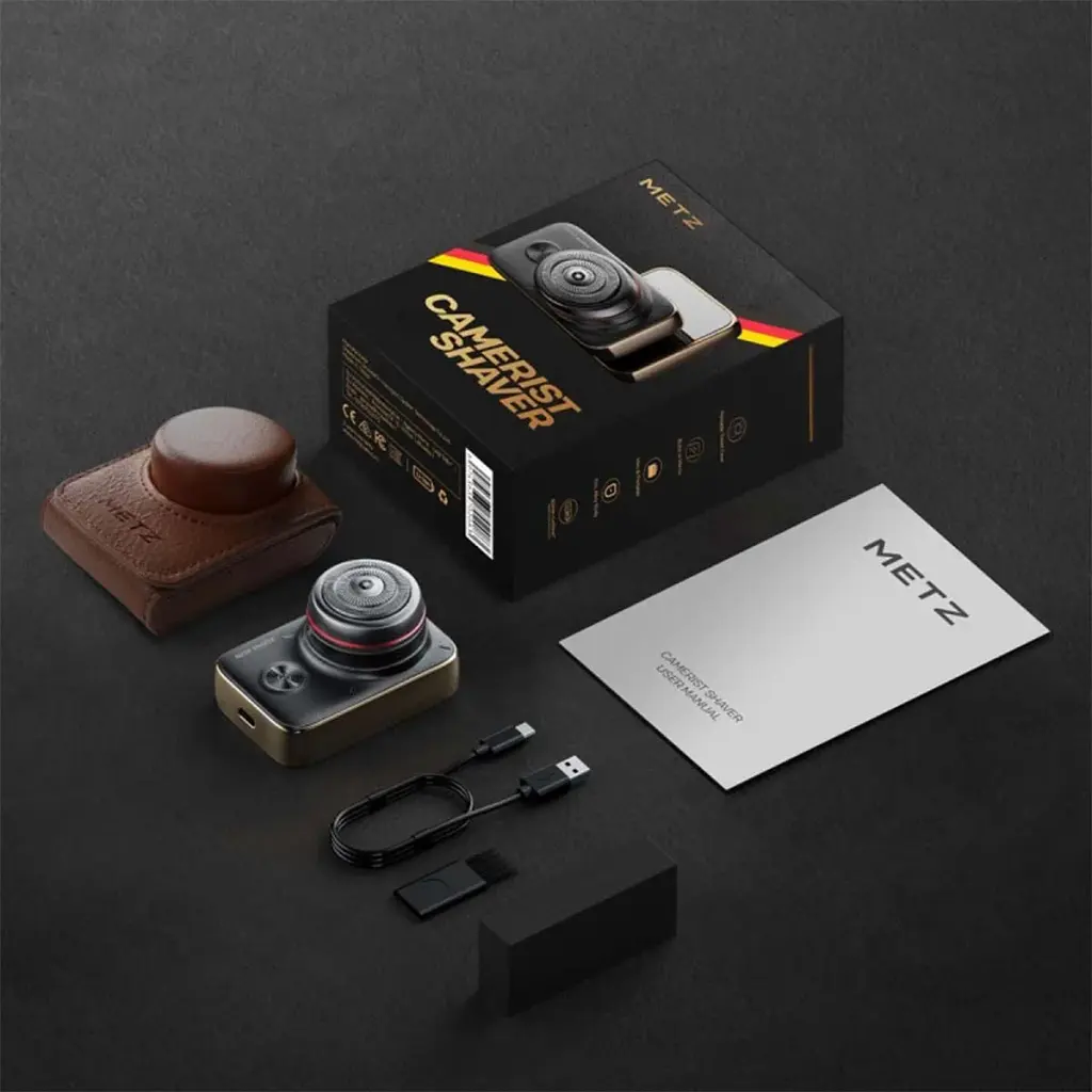Електробритва Metz Camerist Shaver Titanium Gold with Bag (MZDF013) - фото 3