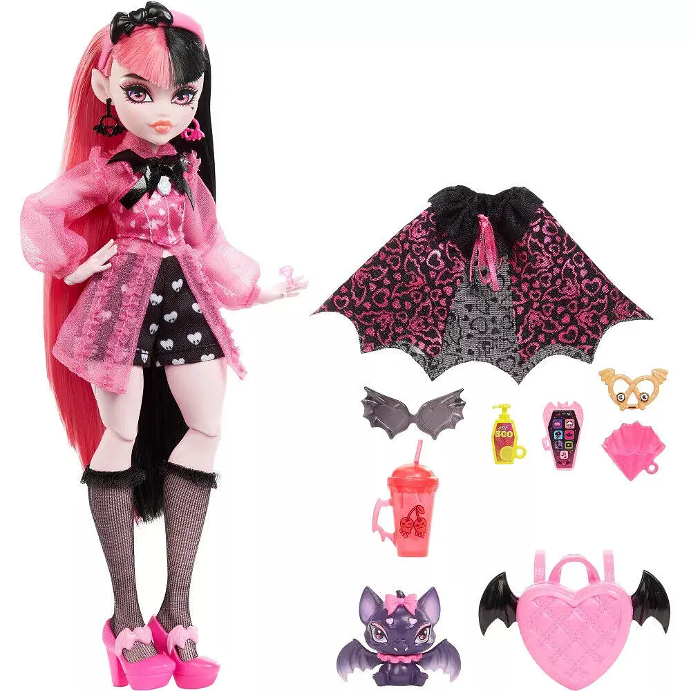 Лялька Mattel Monster High Posable Fashion Doll Draculaura, 26 см (HHK51) - фото 3