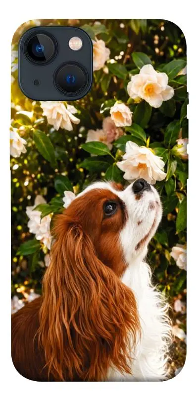 TPU чохол Demsky Flower spaniel для Apple iPhone 13 (6.1")