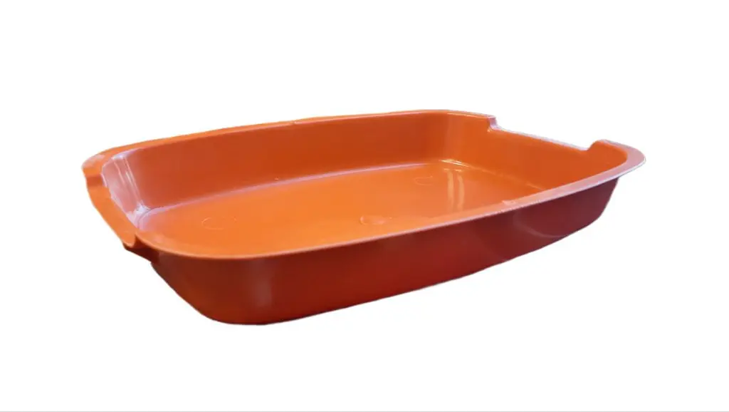 Туалет для котів оранжевий 37x27x6 см 6430-1
