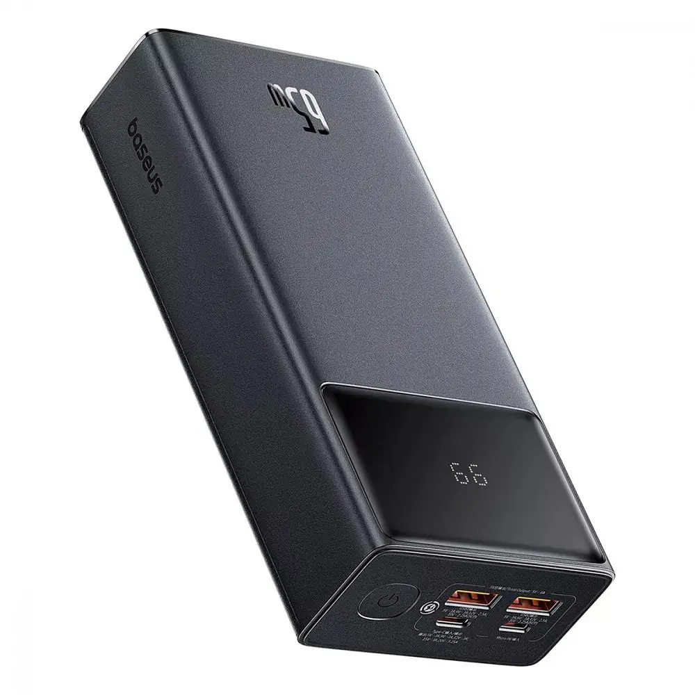 Портативная батарея Baseus Star-Lord Digital Display 65W 30000mAh черная - фото 4