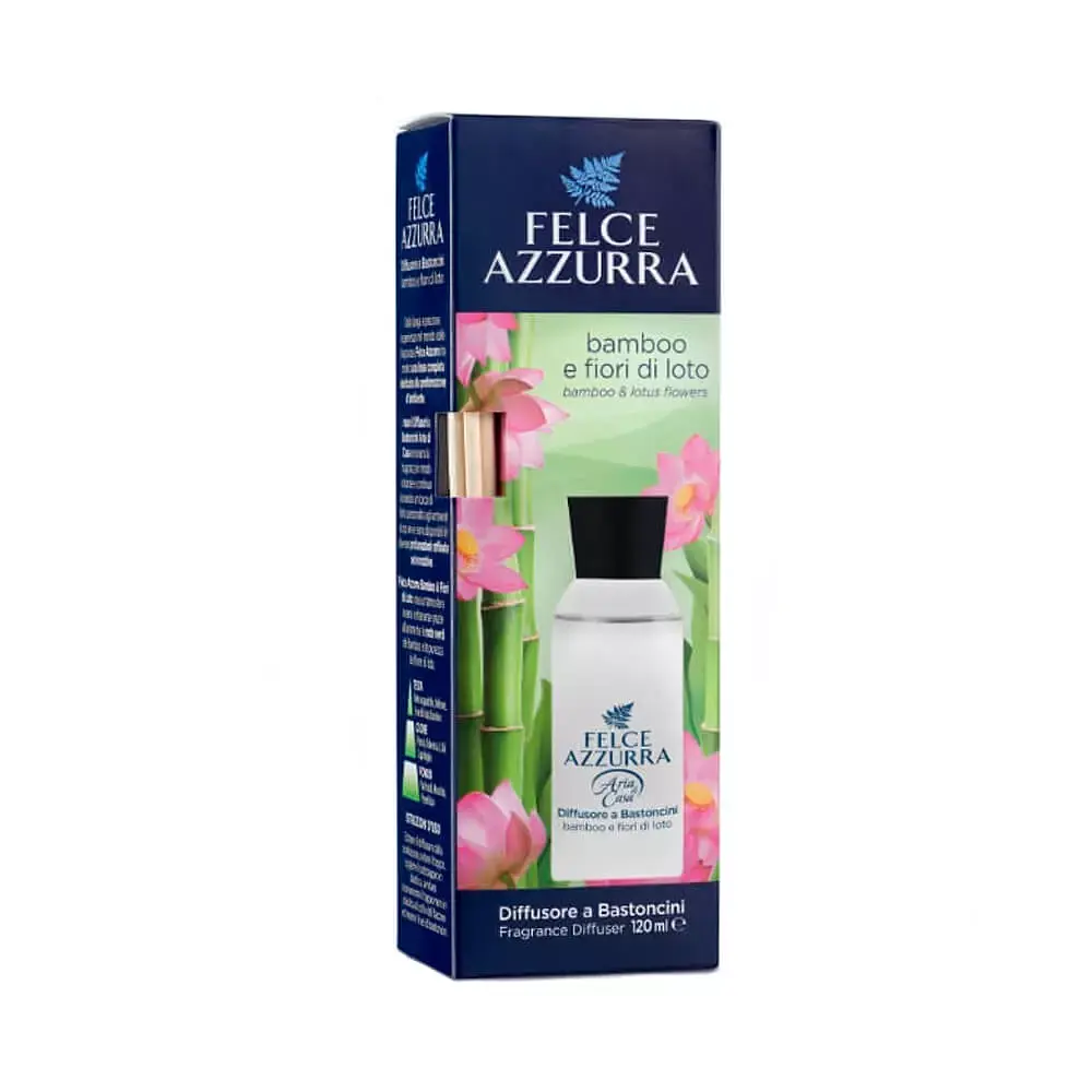 Освіжувач повітря діффузорний Felce Azzurra Wooden Sticks Bamboo & Lotus, 125 мл