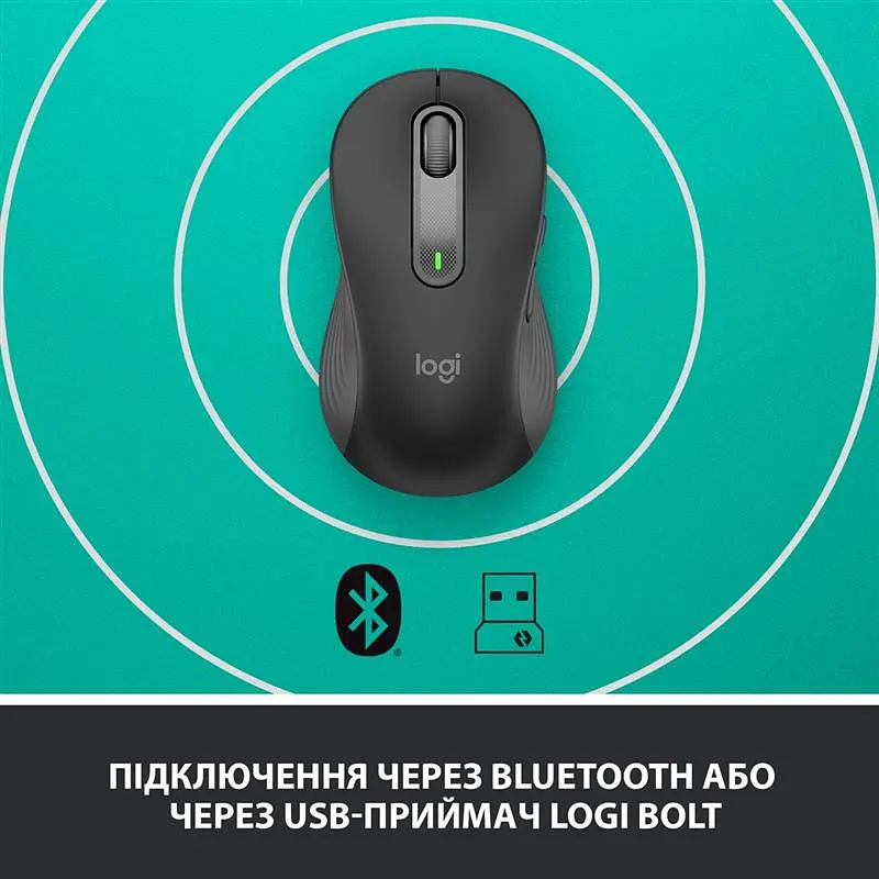 Миша бездротова Logitech Signature M650 L Left Graphite (910-006239) - фото 4