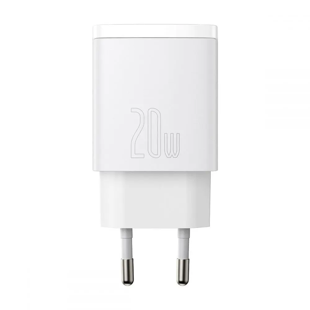 Мережевий зарядний пристрій Baseus Compact Quick Charger 20W (CCXJ-B02) White [65838] - фото 3