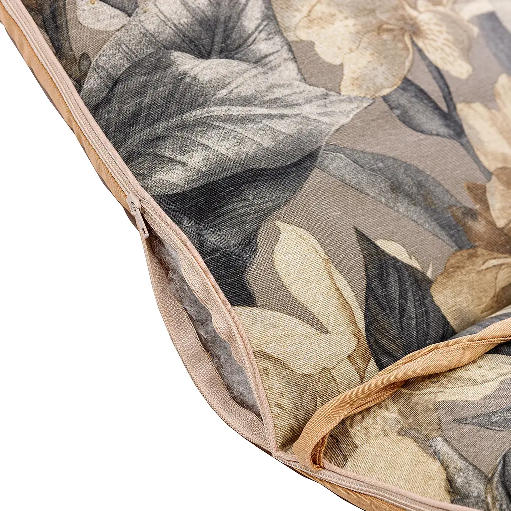 Матрас для шезлонга Ost-Fran Trio лонета Versalles Flor Gris, 189x58x5 см. duplication - фото 3