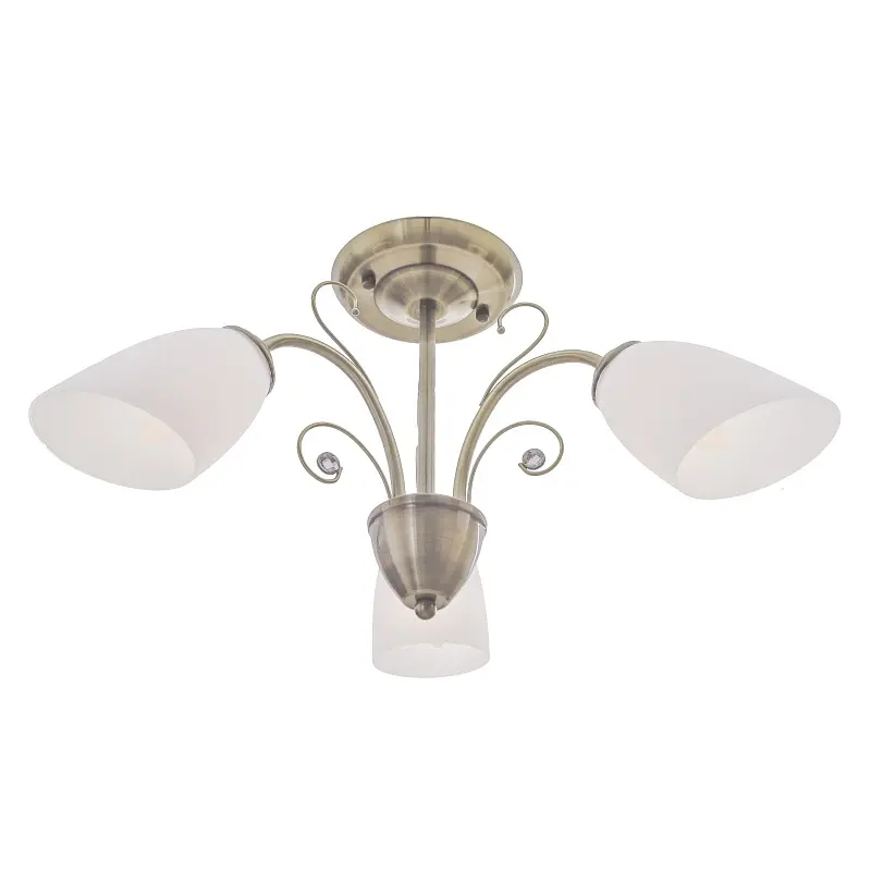 Люстра потолочная Brille в спальню E27 60W BZ (LK-565C/3) - фото 2