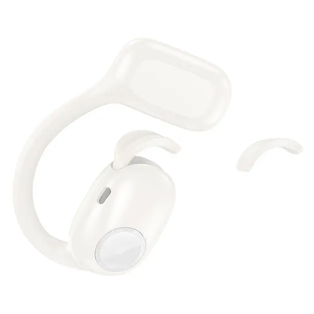 Беспроводные TWS наушники Hoco EA1, открытые, BT5.3, 90mAh, 500mAh, 10h, milky white - фото 4